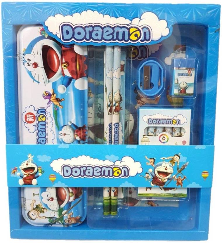 VINMOT Doraemon Stationery Set Geometry, Pencil, Eraser