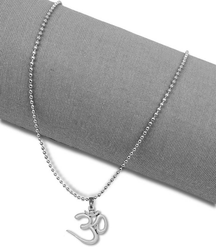 Airtick Om Chand Symbol Silver God Lord Shiva Mahadev Mahakaal Pendant Locket With Chain Airtick Om Chand Symbol Silver God Lord Shiva Mahadev Mahakaal Pendant Locket With Chain
