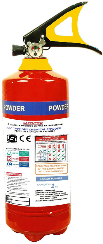 SAFEVERSE FIRE EXTINGUISHER 1KG Mount (1 kg) Fire Extinguisher Mount(1 kg)