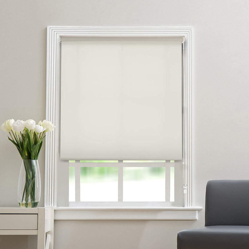 Deco Window Roller Blind Cord Drawn In Window(Polyester, 213 cm x 66 cm, (6.99 ft x 2.17 ft))