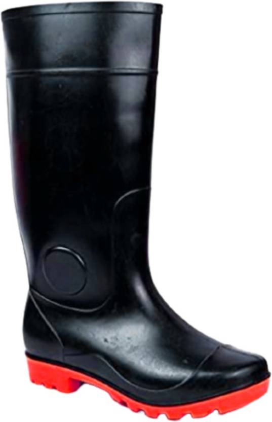 Social Pigeon Hillson ISI Mark Full PVC High Ankle Gum Boots Steel Toe