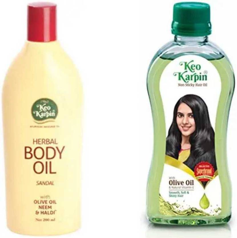 Keo Karpin sticky hair oil and body massage oil for soft and smooth