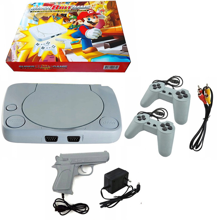 PTCMart 8bit TV video Classic game console & in-built games like Mario, contra etc.. NA GB with Conra, Super mario Bros(Multicolor)