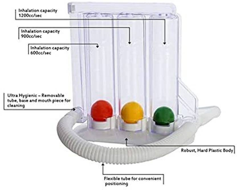 ARAMINTA MEDI ENTERPRISE Spirometer/ Respirometer/ 3Ball Lung