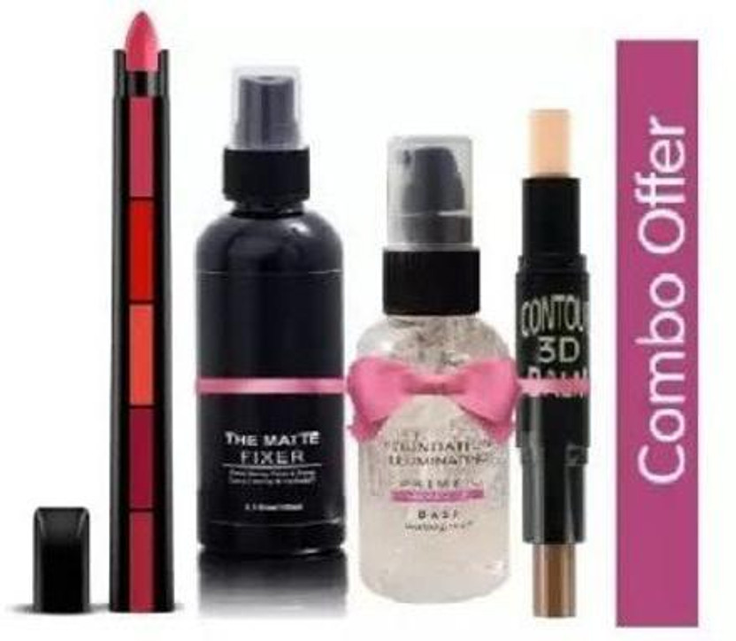 YAWI YAWI Skincare Most Beautiful Trending Fixer combo with Primer Foundation Luxury Primer(4 Items in the set) - Flipkart Deal