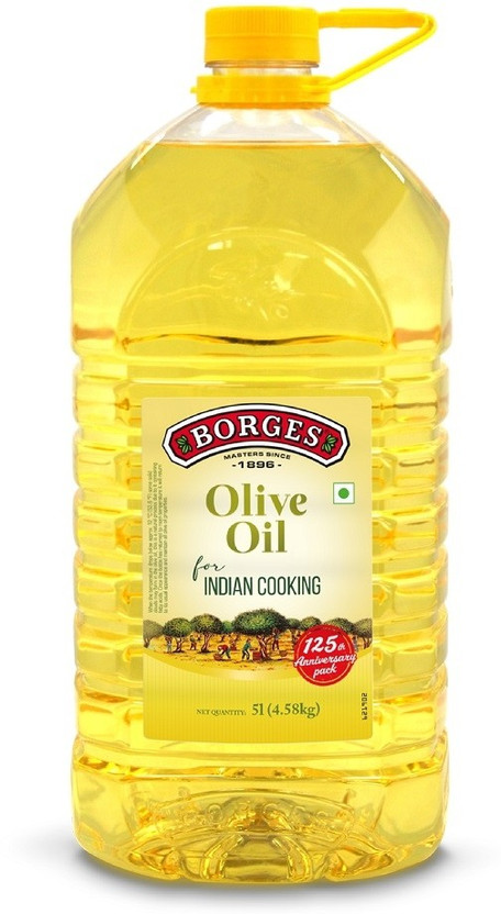BORGES Indian cooking Olive Oil PET Bottle(5 L)