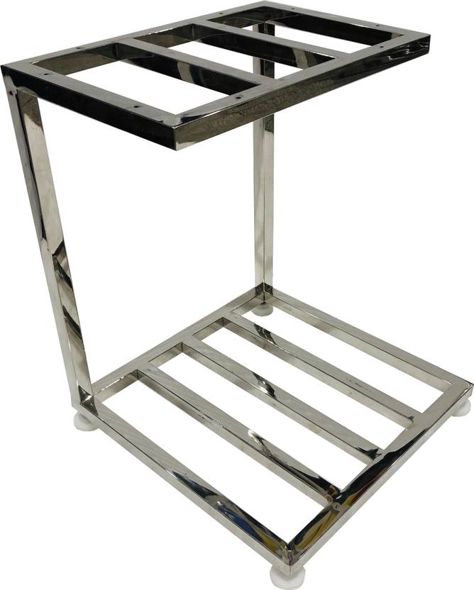 KITHANIA Office Home Stainless Steel Topless Double Inverter Stand