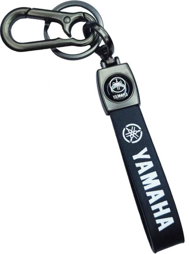 Ayesha Collection Yamaha Leather Stripe Key Chain For Bike Key Chain ayesha-collection-yamaha-leather-stripe-key-chain-for-bike-key-chain