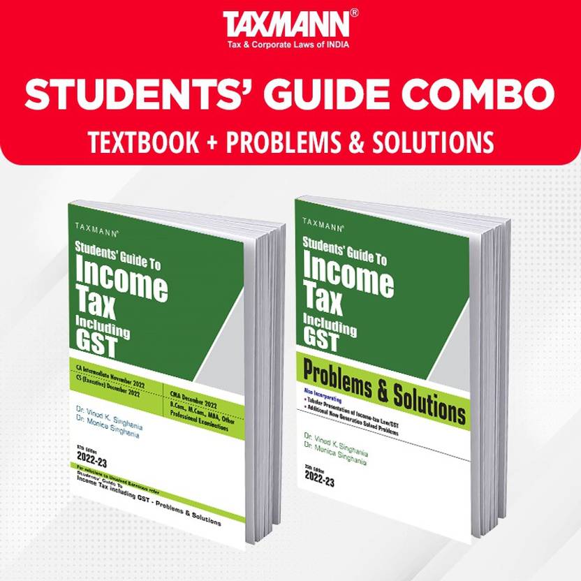 Taxmann's Combo For Students' Guide To Tax Act Including GST
