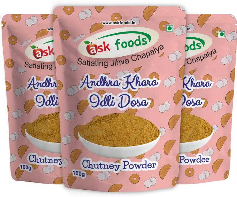 Ask Foods Andhra Khara Idli Dosa Chutney Powder For Dosa, Idli Chutney Powder Price in India