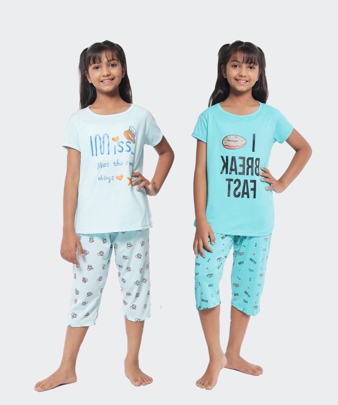 Clothing Unisex Kids Clothing Pyjamas & Robes Pyjamas Floral silk Pyjamas set with shorts for kids 