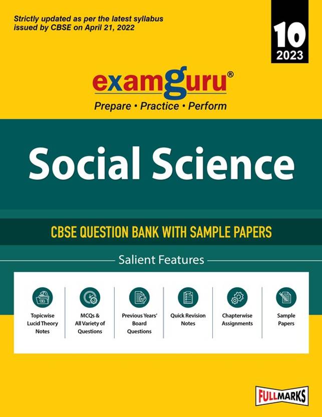 Examguru CBSE Class 10 Social Science Chapterwise & Topicwise Question