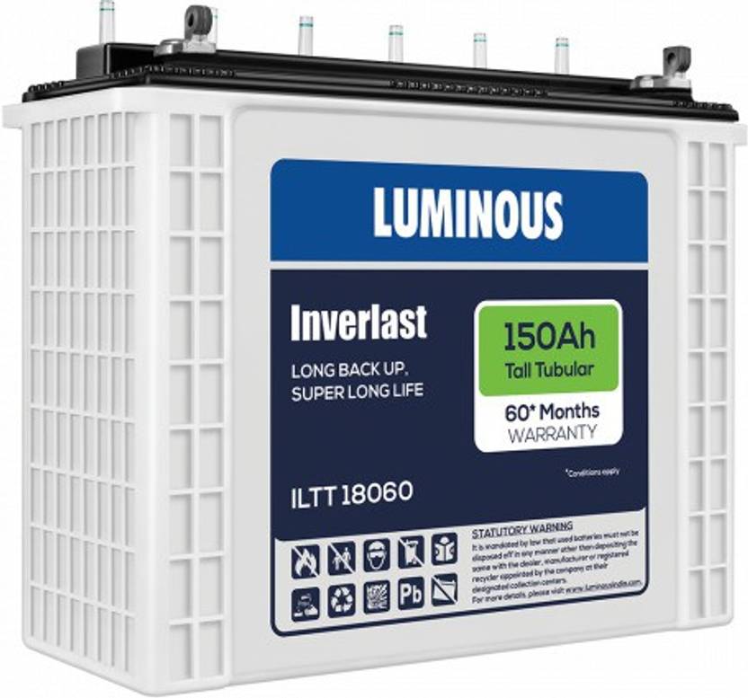 LUMINOUS Inverlast ILTT 18060 150Ah Tubular Inverter Battery Price in