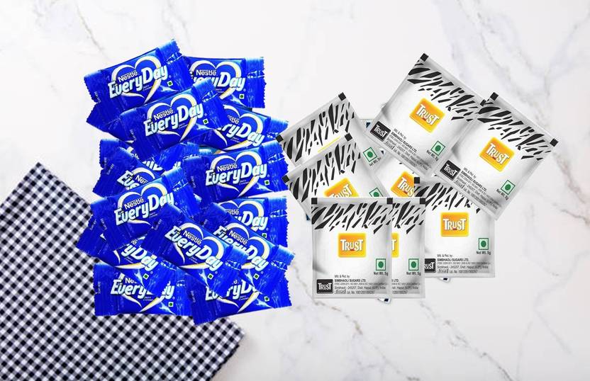 TrUST Nestle Everyday Dairy Creamer(3gm*450)/White sugar Each Sachets