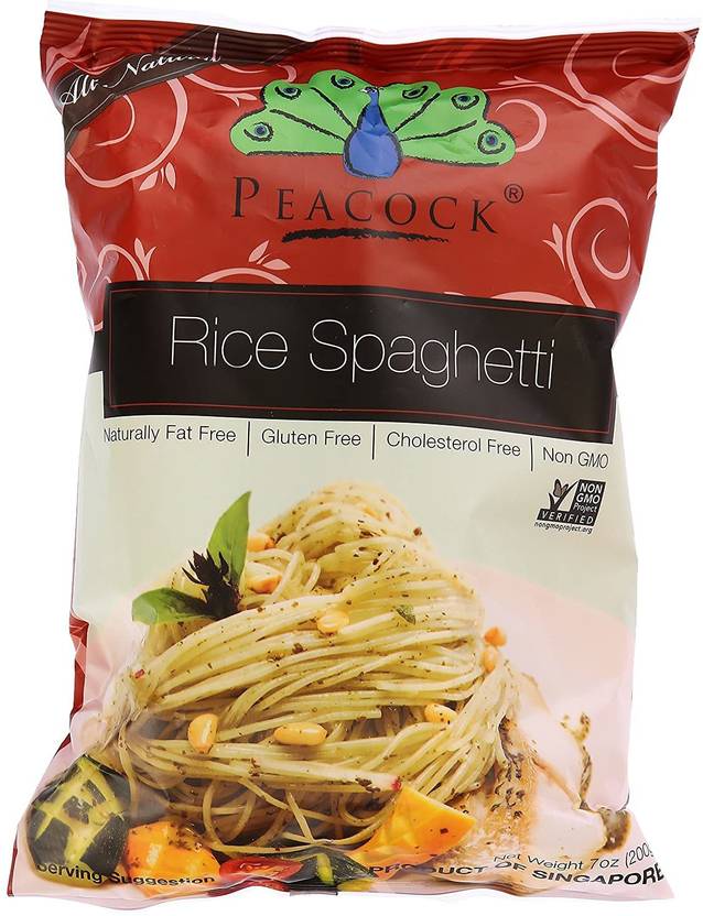 Peacock Rice Spaghetti 200g Spaghetti Pasta Price in India Buy Peacock Rice Spaghetti 200g