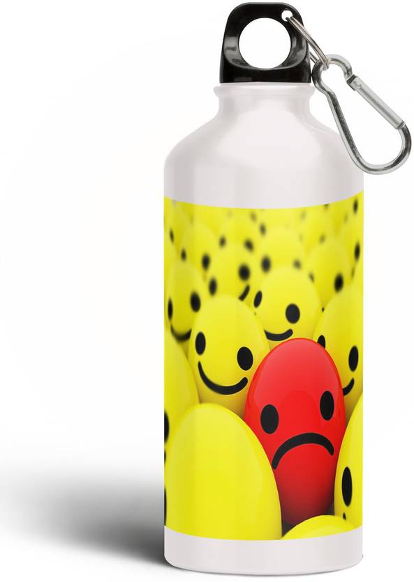 Nirmuk Emoji Printed Aluminium Sipper Bottle,Aluminium Water Bottle