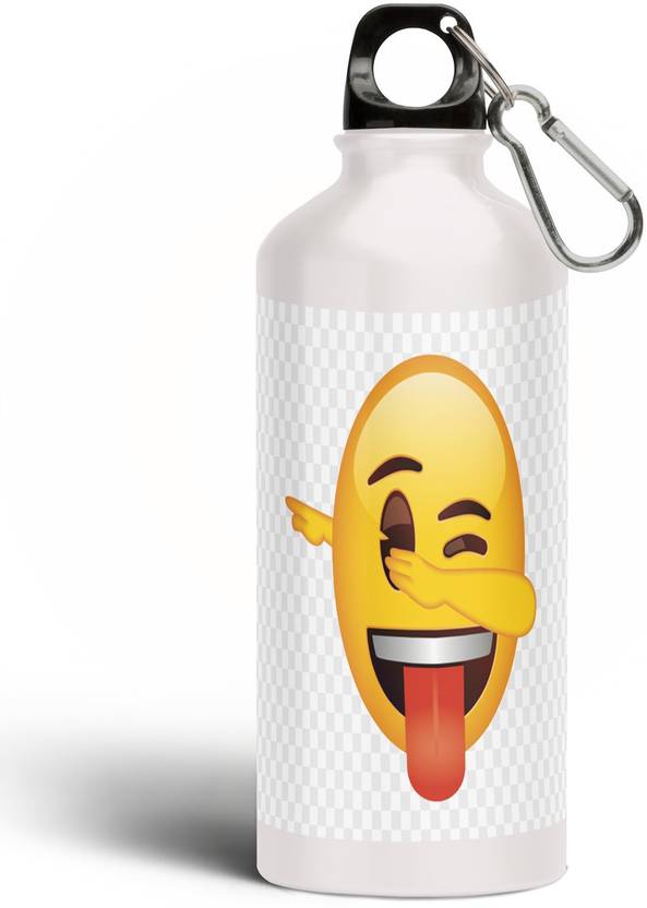 Nirmuk Emoji Printed Aluminium Sipper Bottle,Aluminium Water Bottle