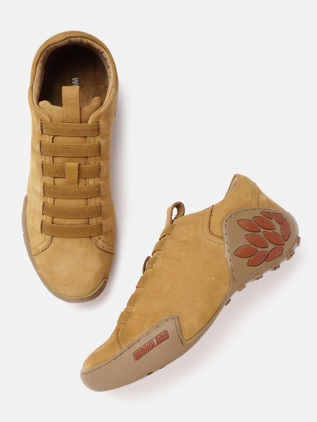 Camel Brown Nubuck Sneakers Sneakers 