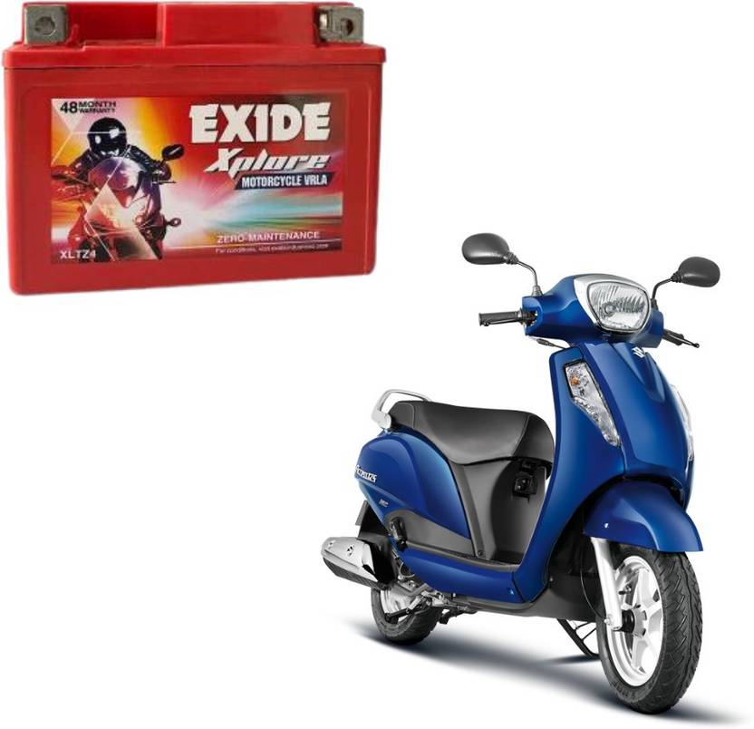 EXIDE Xplore XLTZ4 Suzuki Access 125 4 Ah Battery for Bike Price in