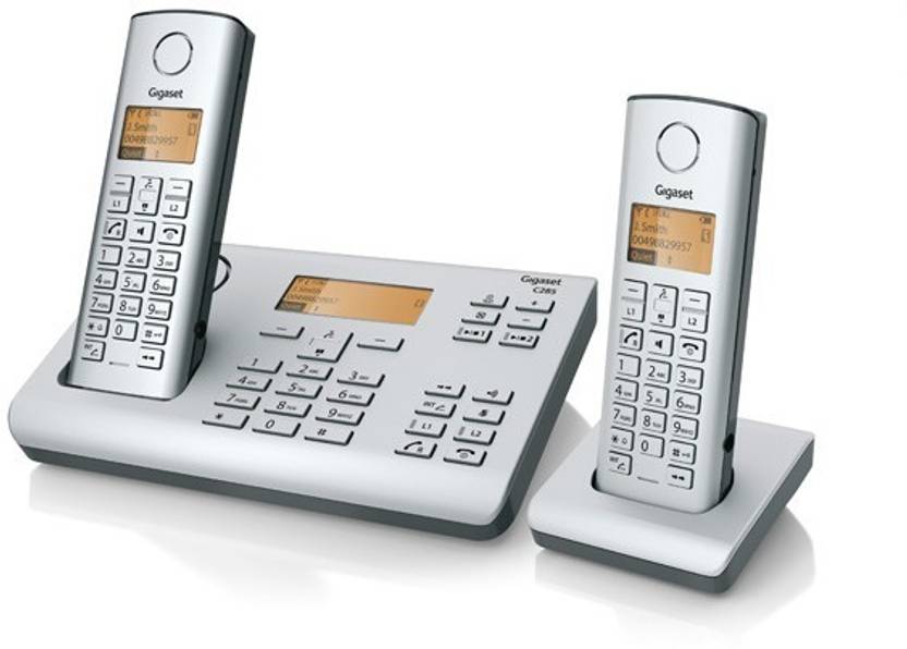 Gigaset C285DUO Cordless Landline Phone (Platine) 