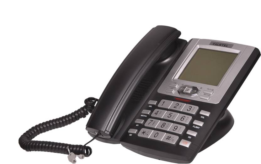Talktel F-8 Bl Corded Landline Phone