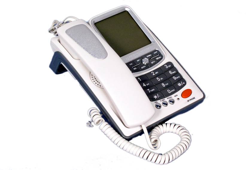 Talktel F-9 Wh Corded Landline Phone - White