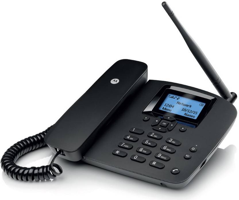 MOTOROLA MOTOROLA FIXED WIRELESS PHONE FW200L Corded Landline Phone (BLACK) 