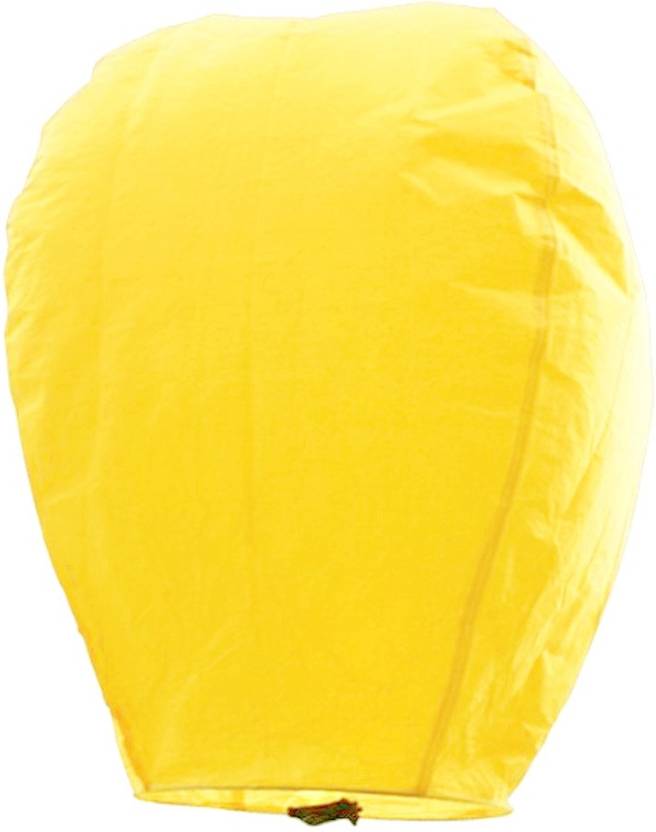 Indian Gift Emporium Amazing Yellow Paper Made Sky Lantern 104 Yellow Paper Sky Lantern