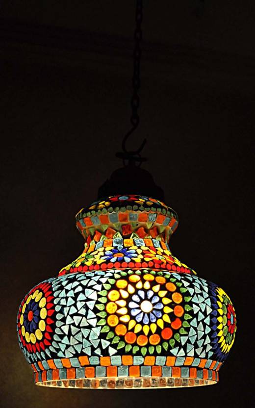 Lal Haveli Modern Ceiling Light Decorative Hanging Lamp Multicolor