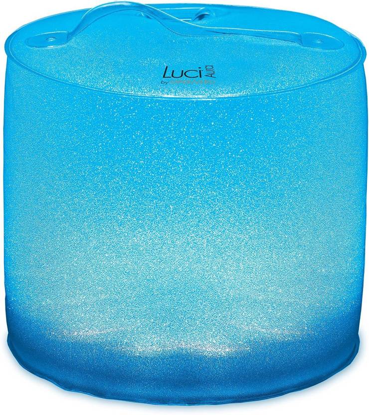 Luci Inflatable Aura Multicolor Polyresin Table Lantern 14 cm X 13 cm, Pack of 1