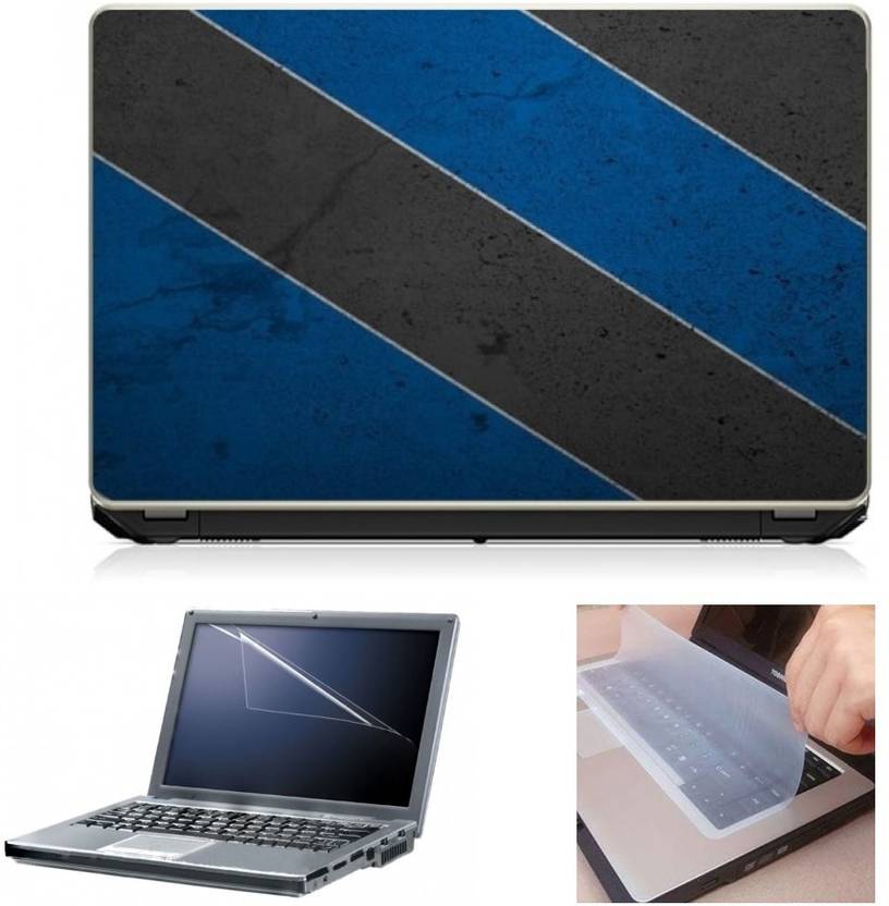 First Look Trend Abstract Blue Black Strips Combo Set