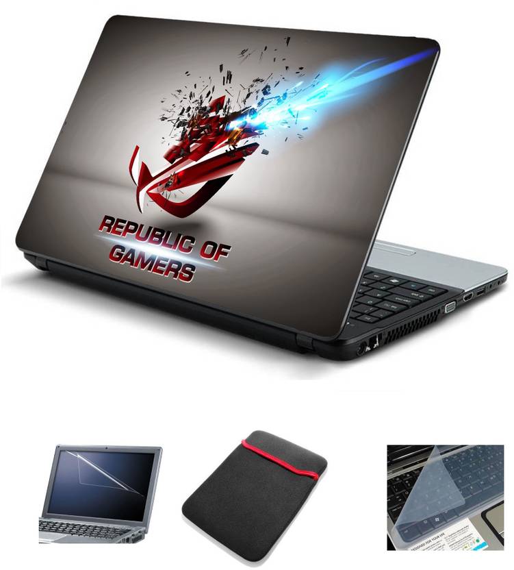 Psycho Art Asus Rog Republic Of Gamers Shattered Explosion 4 In 1 Combo Combo Set
