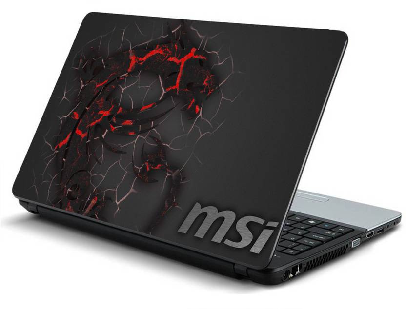 Print Shapes Msi Dragon Laminated Vinyl Laptop Decal 15.6 Price in