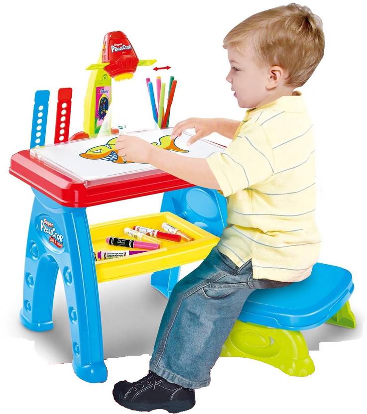 Building Mart Children S Learn To Draw Write Projector Desk