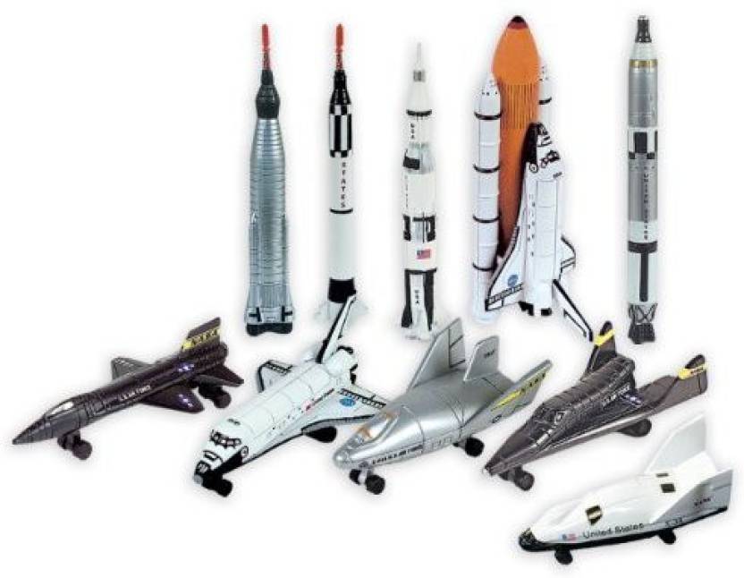 Echo Toys Space Exploration Toy Rocket Set: 10 Pc Rocket Replica Toy ...