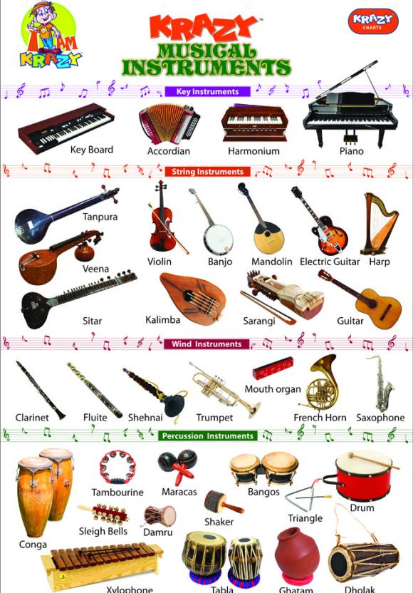 Mind Wealth Krazy Musical Instruments Chart Price in India - Buy Mind