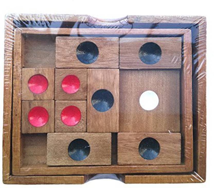 Kingou Kingou Classic Wooden Brain Teaser Slide Escape Maze Puzzle