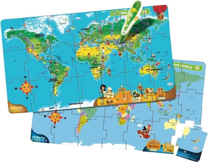 leapfrog interactive world map puzzle