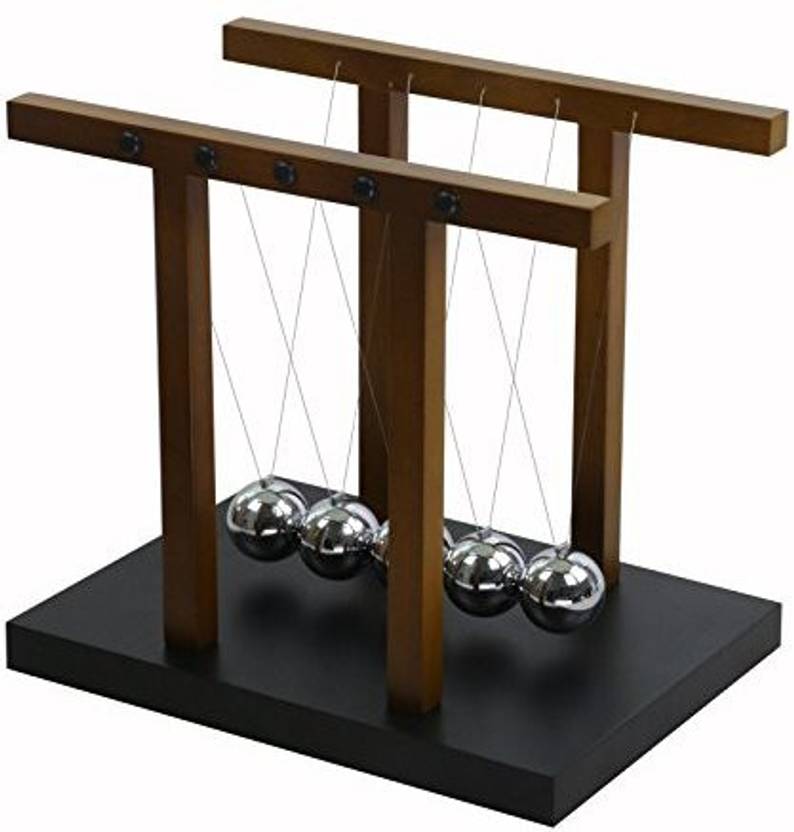 Bojin Newtons Cradle Balance Premium Quality Kinetic Bojin Newtons Cradle Balance Premium Quality Kinetic Sculpture Beech Wood Frame Multicolor