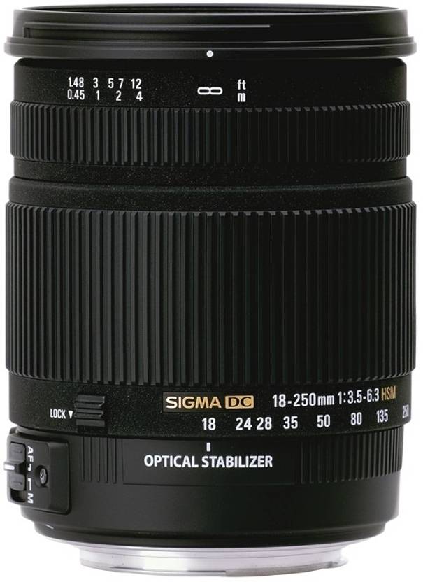 SIGMA 18 250 mm F3.56.3 DC Macro OS HSM for Canon Digital SLR Lens