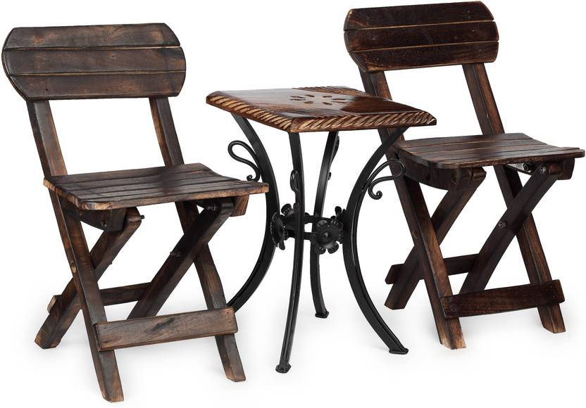 Onlineshoppee Solid Wood Living Room Chair Finish Color Natural Wood