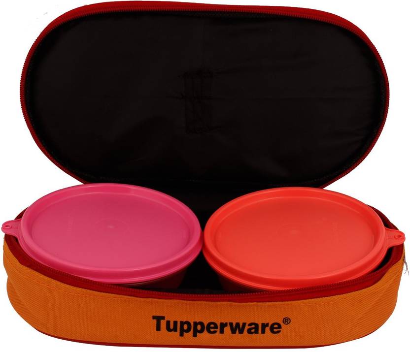 Tupperware Buddy bag set of 2 300 ml each 2 Containers Lunch Box 600 ml