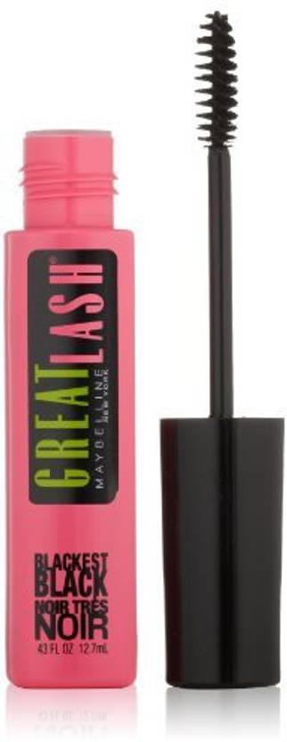 MAYBELLINE NEW YORK Great Lash, Blackest Black - .43 Fluid Ounce 12.21