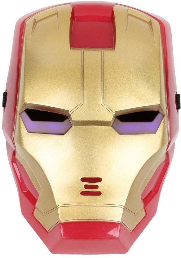 Shrih Iron Man Face Mask With Glowing Led Lights And Sound