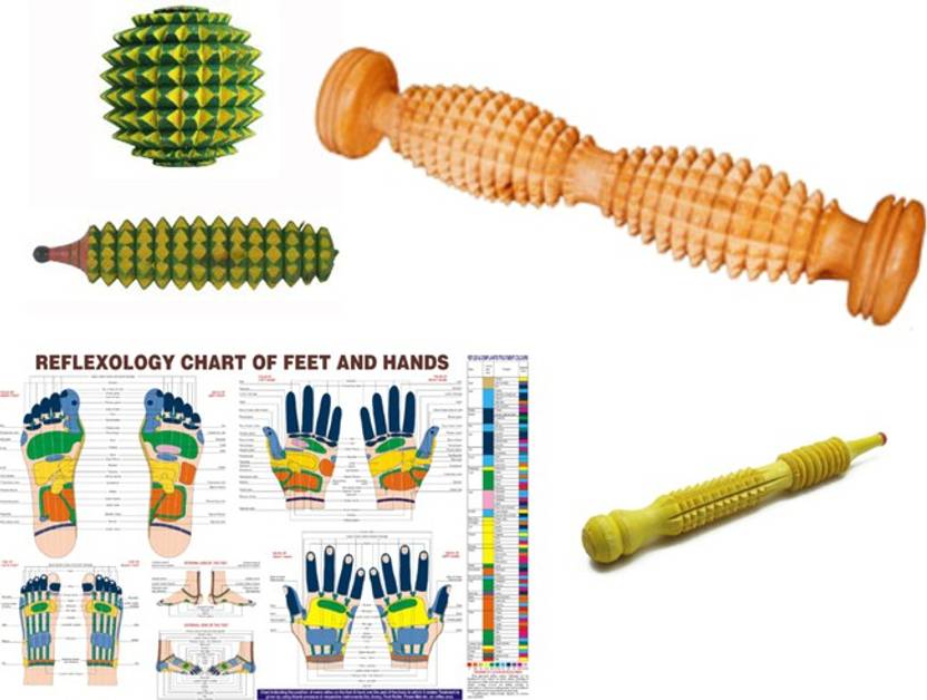 Acm Acupressure Foot Roller Cut Wooden Massager With Chart 3 Acm Acupressure Foot Roller Cut Wooden Massager With Chart 3 Kit Smart