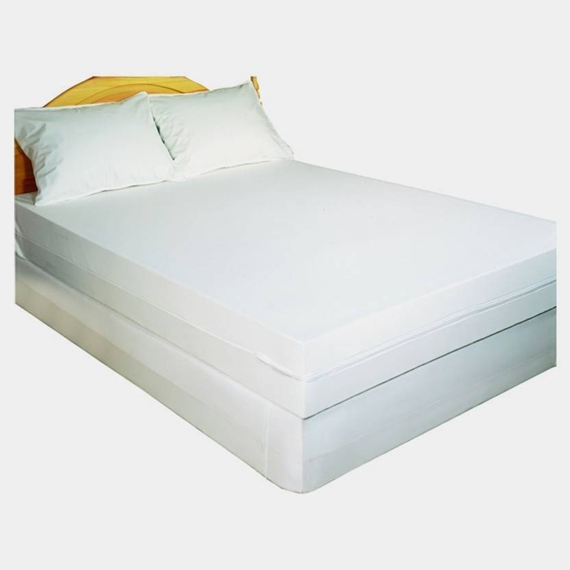 Trance Home Linen Zippered King Size Waterproof Mattress Protector Trance Home Linen Zippered King Size Waterproof Mattress Protector White