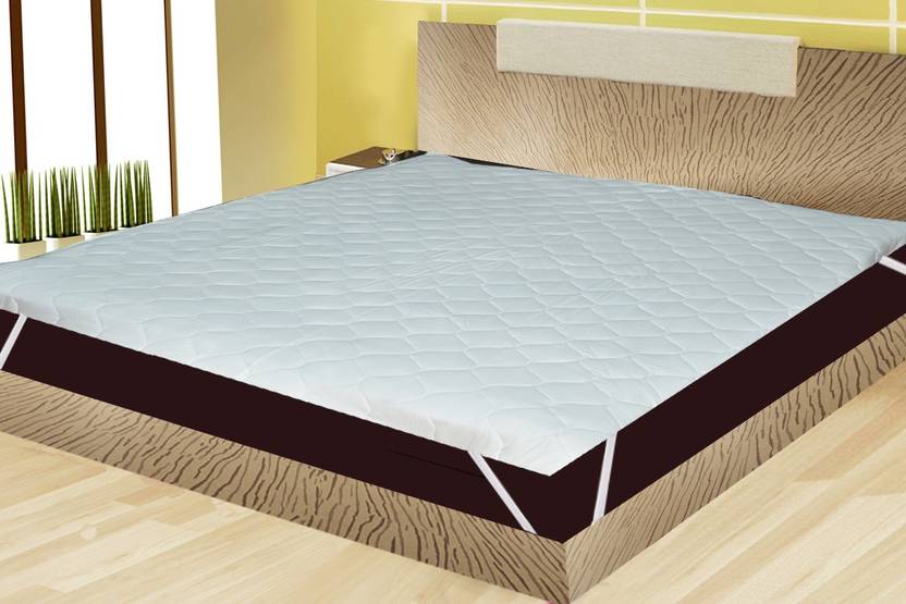India Furnish Elastic Strap King Size Waterproof Mattress Protector India Furnish Elastic Strap King Size Waterproof Mattress Protector White