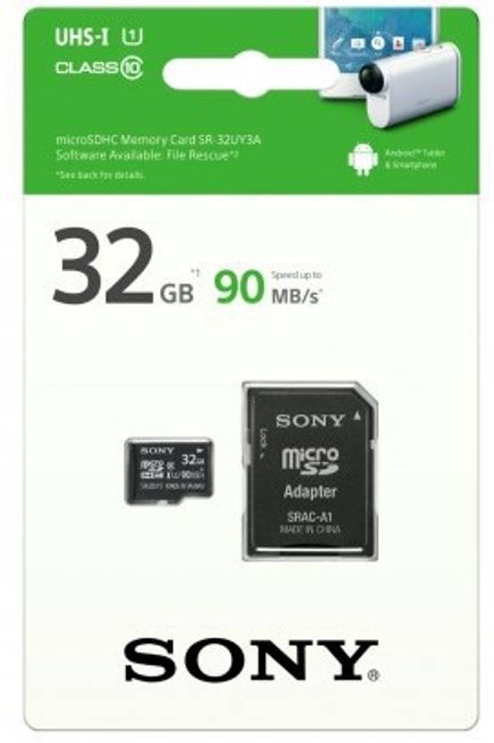 Sony SR-32UY3A 32 GB MicroSD Card Class 10 90 MB/s  Memory Card