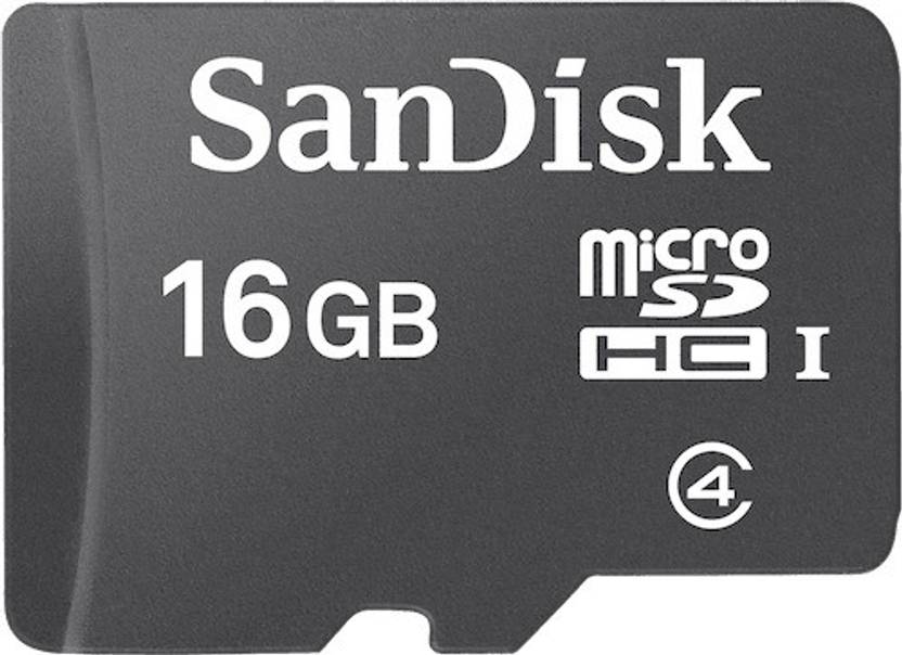 SanDisk Basic 16 GB MicroSDHC Class 4 90 MB/s  Memory Card