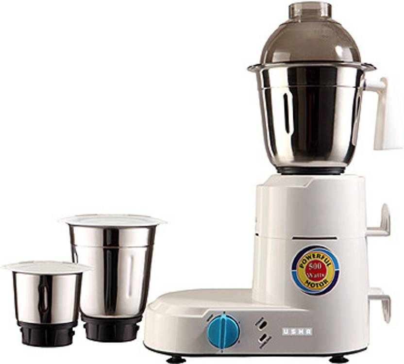 USHA MG2053E 500 W Mixer Grinder (3 Jars, White) Price in India Buy USHA MG2053E 500 W Mixer